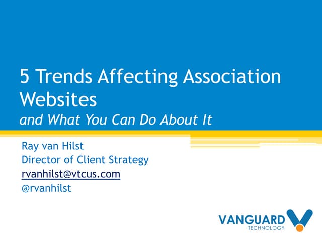 5 Online Trends Affecting Association Websites