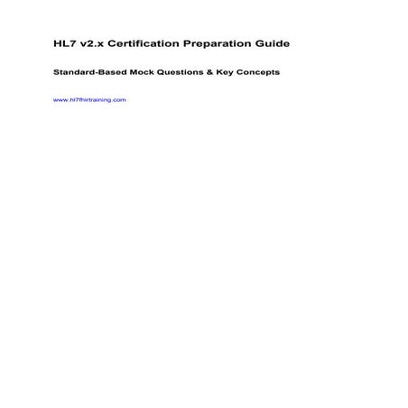Comprehensive Guide to Basic HL7 Interview Questions and Answers | PDF