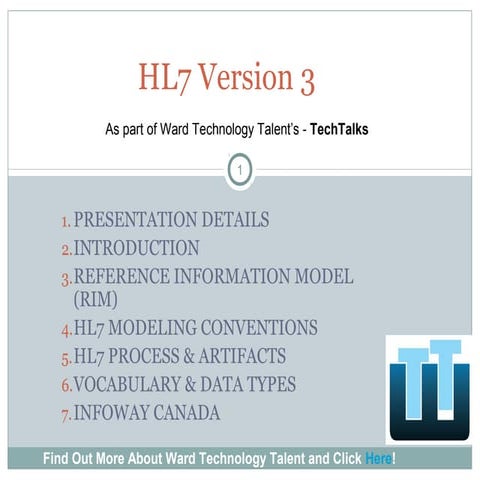HL7 Version 3 Overview 