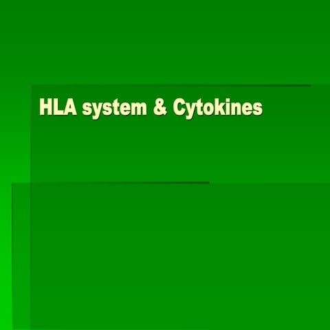 HLA and cytokines.ppt