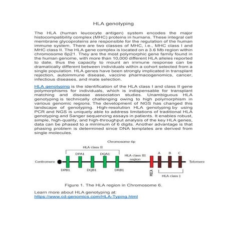 Hla genotyping