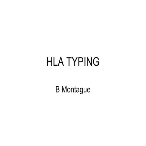 Hla typing