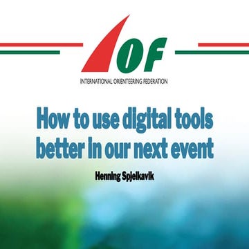 Hles 2021 Digital transformation - How to use digital tools to improve our ev...