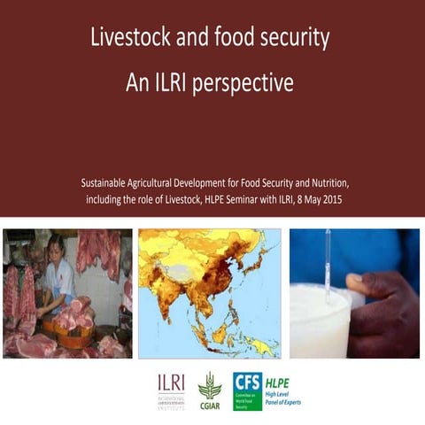 Livestock and food security: An ILRI perspective