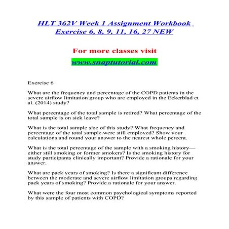 Hlt 362 v Exceptional Education / snaptutorial.com