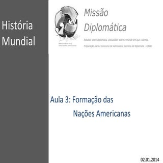 Estudos CACD Missão Diplomática - H...