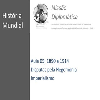 Estudos CACD Missão Diplomática - H...