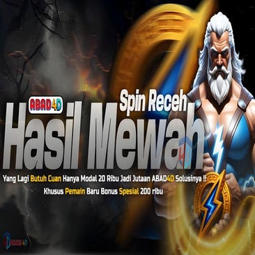 ABAD4D – Spin Receh, Hasil Mewah! ABAD4D cocok buat pemain yang lagi butuh cu...