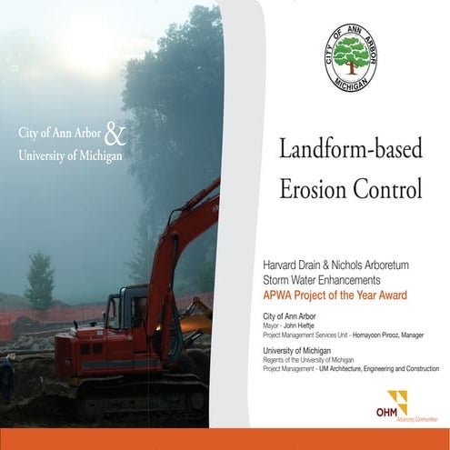 Landform-based Erosion Control for Stormwater Management