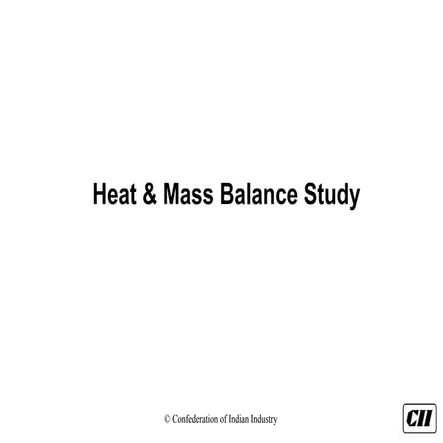 Heat & Mass Balance in Cement Plant