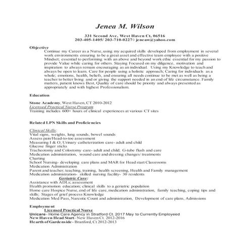 Jenea m resume use up to date   2017