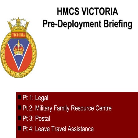 Initial Pre Deployment Brief | PPT