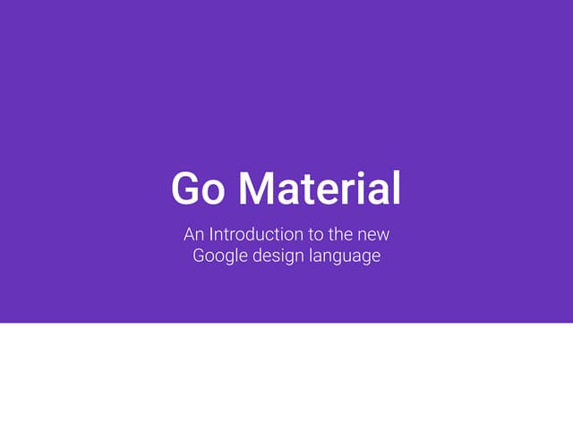 Go Material