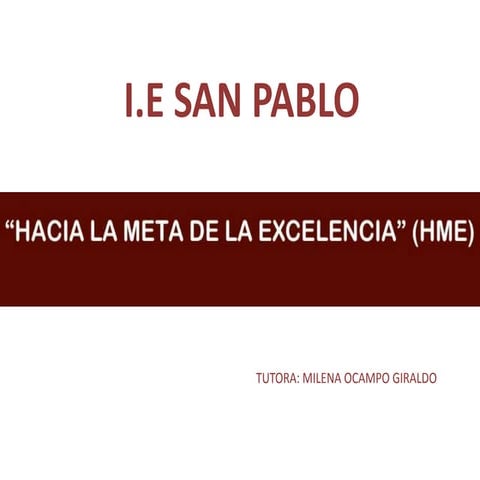 Hme presentación inicial