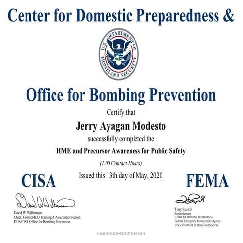 Hme and precursor awareness for public safety | PPT