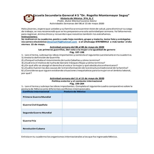 Historia de mexico 3o a b c 06 20 mayo