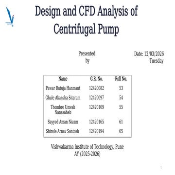 Design and CFD Analysis of Centrifugal Pump for Agricultural Irrigation ...