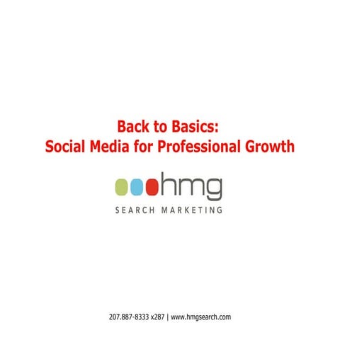 Back to Basics: Social Media for Professional Growth