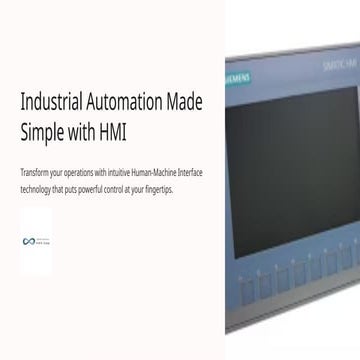 Industrial Automation Made Simple with HMI