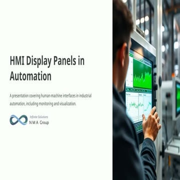 What is an HMI display panel and how does it work?