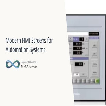 Modern HMI Screens for Automation Systems