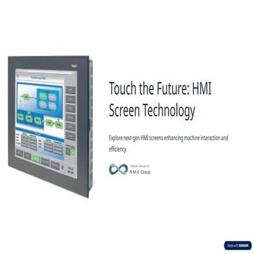 Touch the Future:  HMI Screen Technology