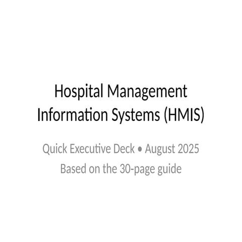 Hospital management information system for beginners
