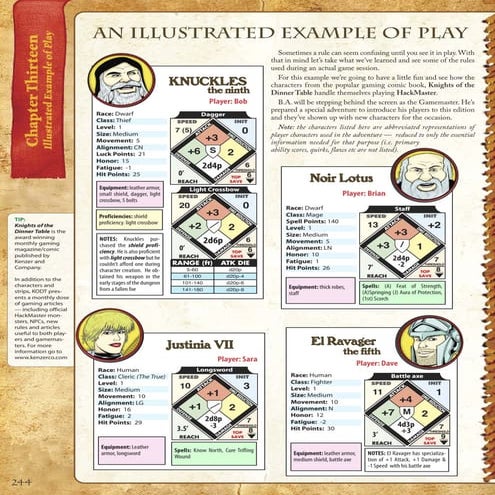 Hackmaster Player's Handbook: Illustrated Example of Play