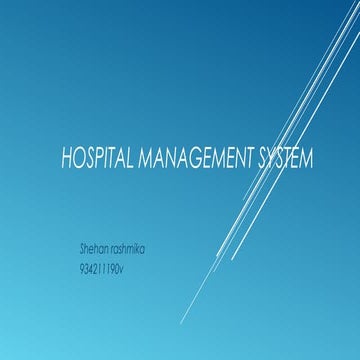 Hospital Management System