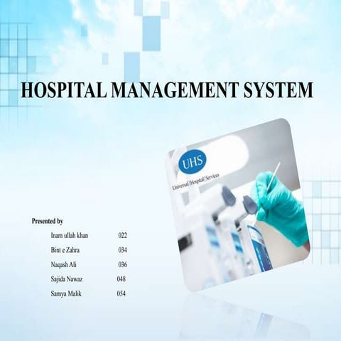 Topic: Hospital Management System | Course: Management Information System | B...