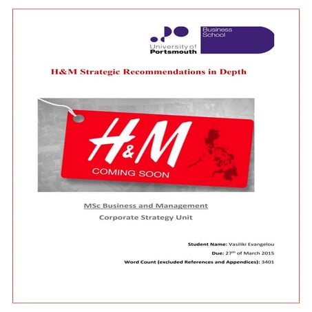 H&M Strategic Recommendations in Depth
