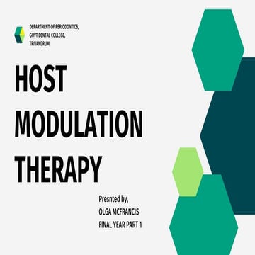 HOST MODULATION THERAPY