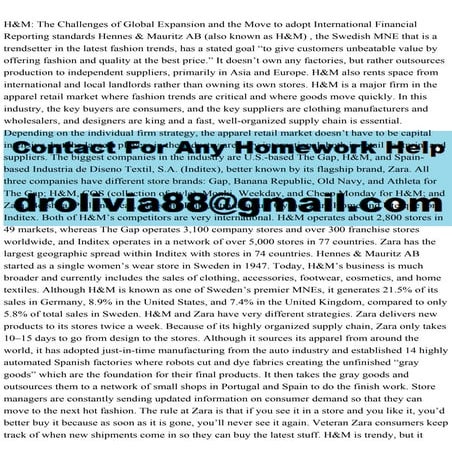 H&M The Challenges of Global Expansion and the Move to adopt Intern.pdf