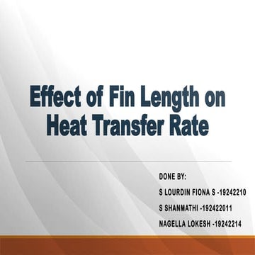 Effect of Fin Length on Heat Transfer Rate.pptx