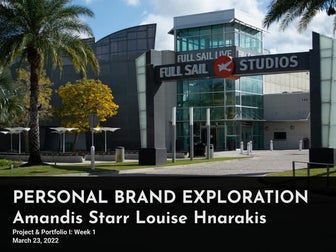  Amandis Starr Louise Hnarakis | Personal Brand Exploration