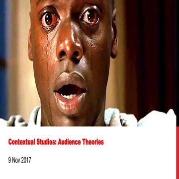 Contextual studies Audience Theories pt1