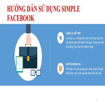 Hướng dẫn sử dụng phần mềm simple facebook | PPTX