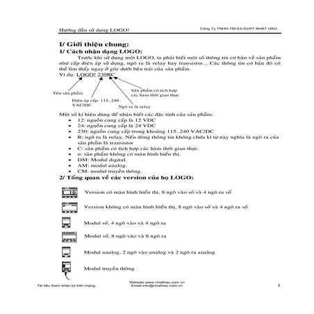 Hướng dẫn cài đặt bộ điều khiển siemens simatic logo!
