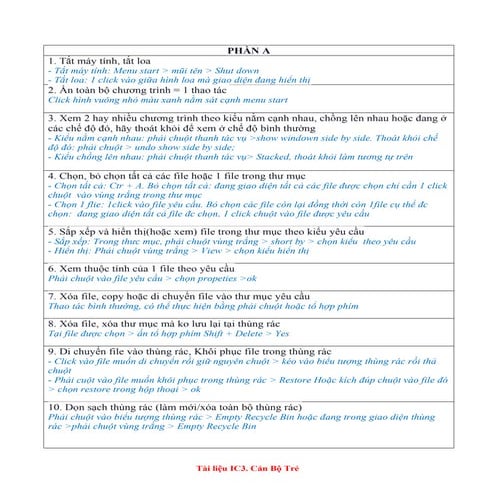 Hướng dẫn phần thực hành