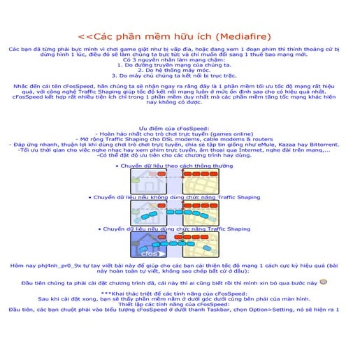 Hướng dẫn sử dụng c fosspeed