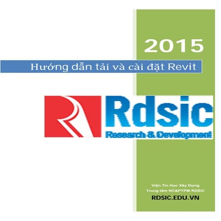 Hướng dẫn tải, cài đặt revit structure 2015 RDSiC.EDU.VN