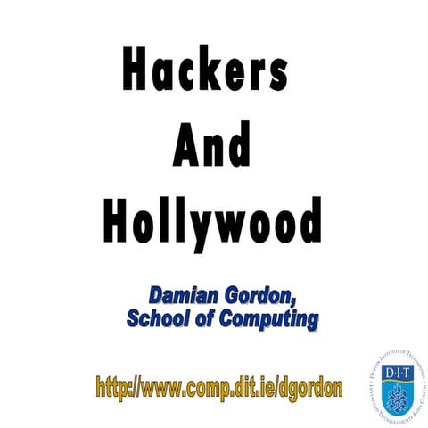 Hackers and Hollywood