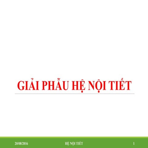 Hệ nội tiết