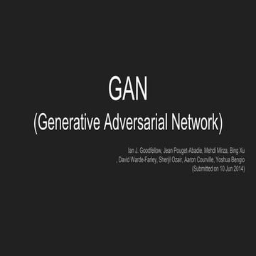 Gan (generative adversarial network)