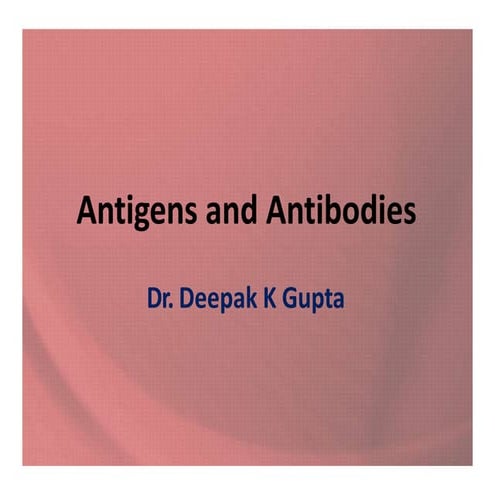 Antigen & antibody | PPTX