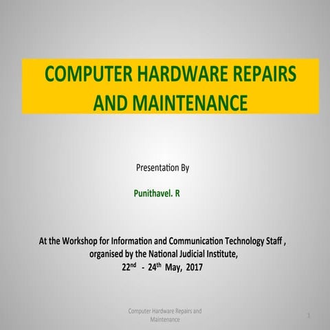 COMPUTER HARDWARE AND NETWORKING  SLIDESHARE