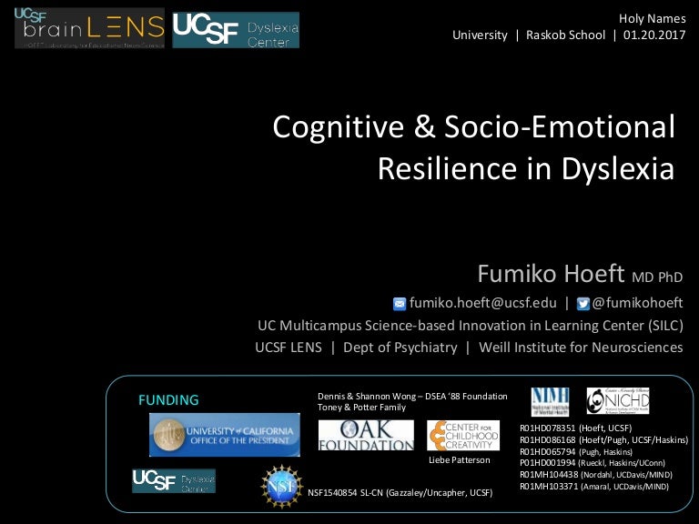Resilient Dyslexics Have More Gray >> Cognitive And Socio Emotional Resilience In Dyslexia Resilient Dyslexics Have More Gray >> Cognitive And Socio Emotional Resilience In Dyslexia