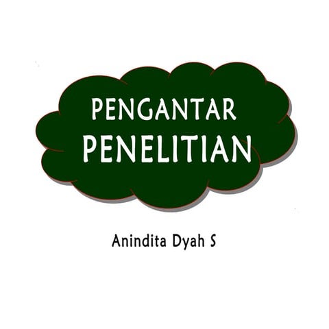 Pengantar Penelitian