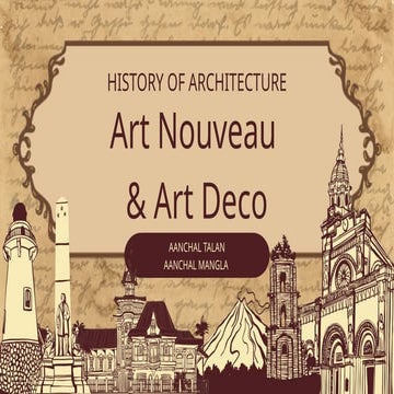 History of Architecture Art Nouveau & Deco