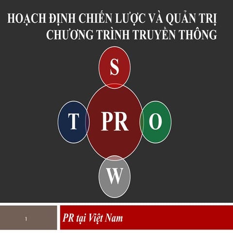Phân tích SWOT của ngành PR tại VN